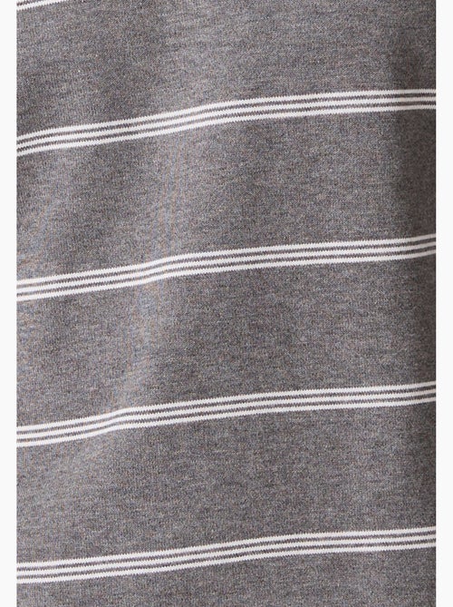 Pull col polo rayé - Damart - Kiabi