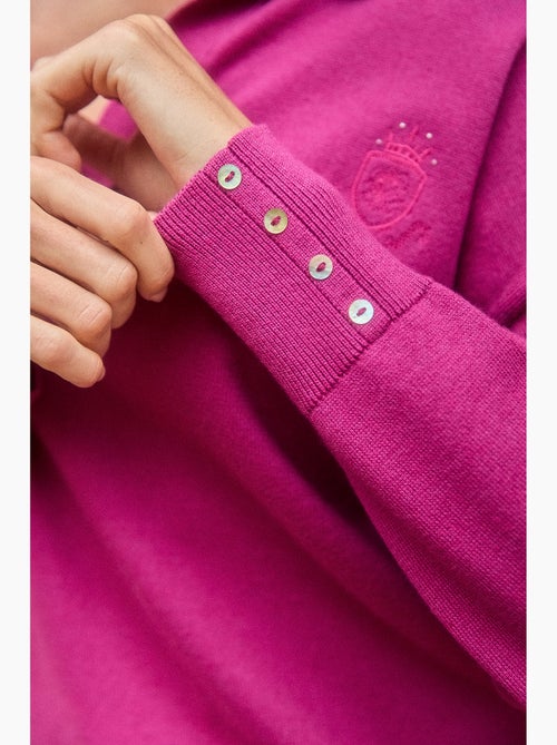 PULL COL POLO S HERITAGE STRAWBERRY - Kiabi
