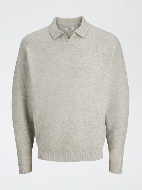 Pull col polo uni - Kiabi