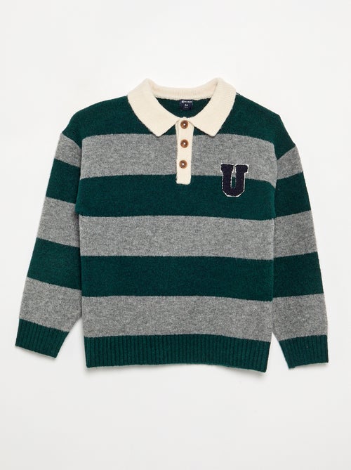 Pull col polo - Kiabi