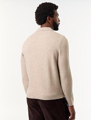 Pull col polo zippé
