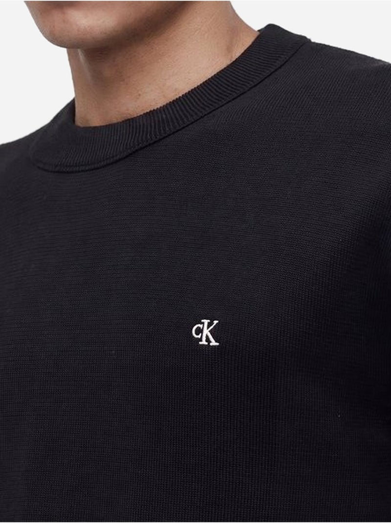 Pull col rond - calvin klein Noir - Kiabi