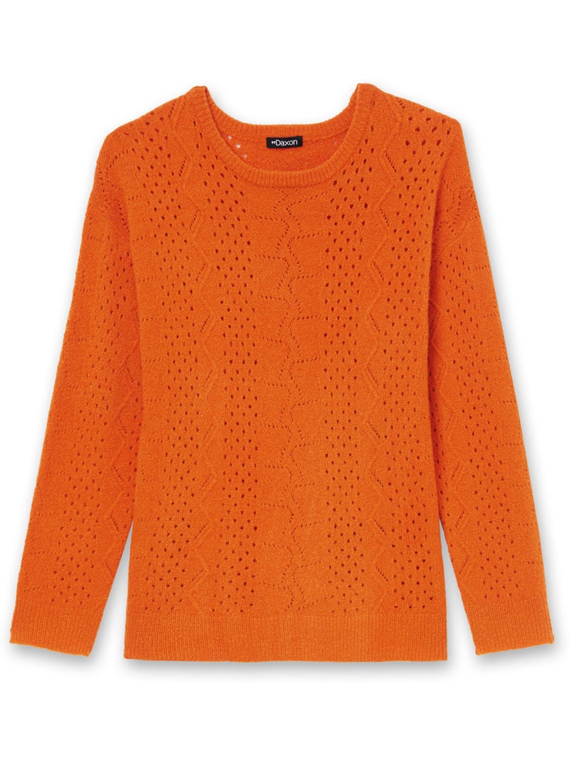 Pull col rond - DAXON Orange - Kiabi