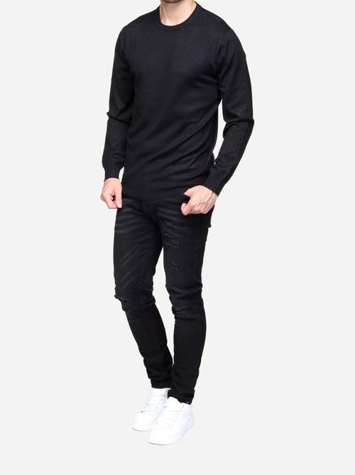 Pull col rond - Frilivin - Kiabi
