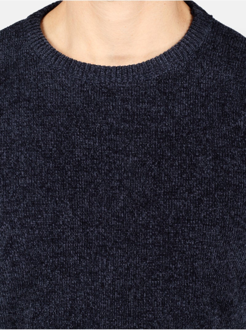 Pull col rond - Kenzarro Bleu foncé - Kiabi