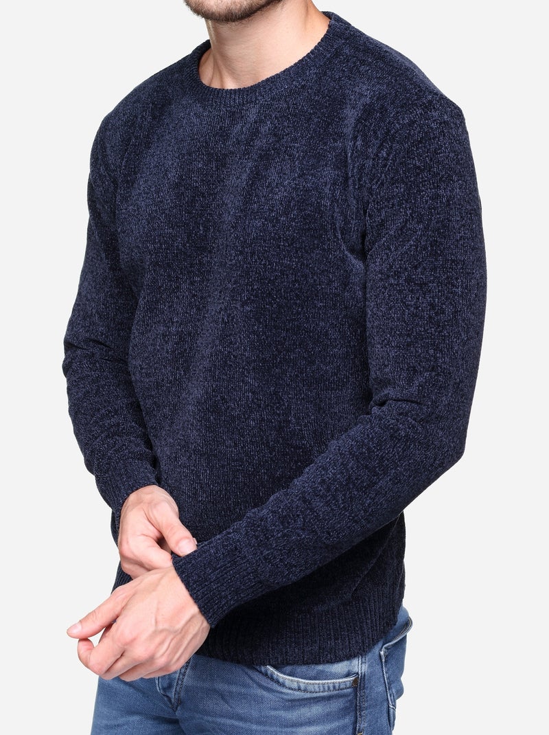 Pull col rond - Kenzarro Bleu - Kiabi