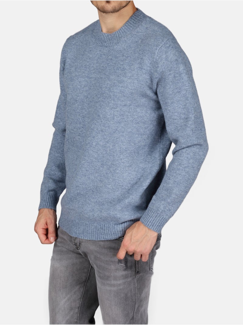Pull col rond - Kenzarro Bleu - Kiabi