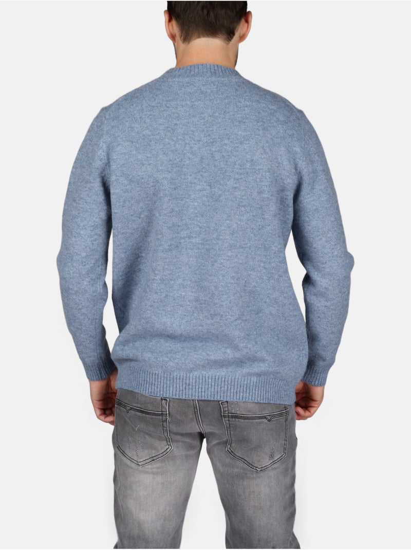 Pull col rond - Kenzarro Bleu - Kiabi