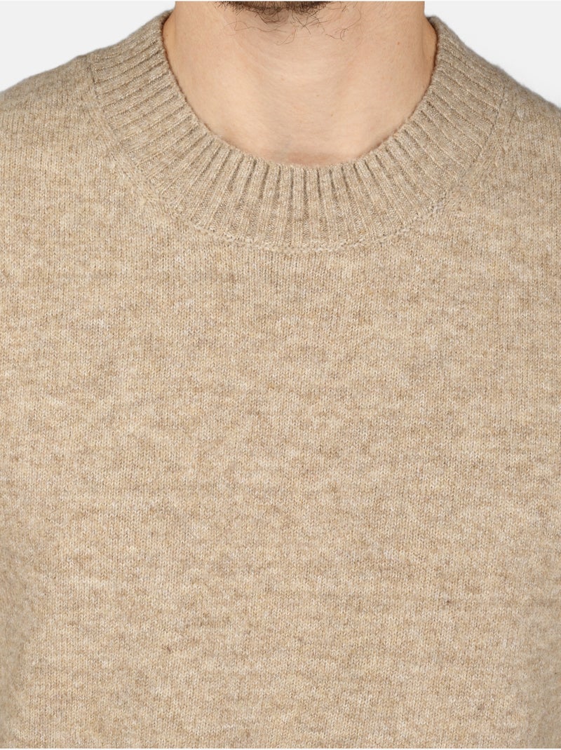 Pull col rond - Kenzarro Crème - Kiabi