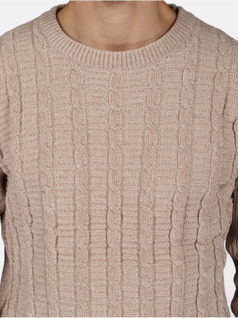 Pull col rond - Kenzarro Crème - Kiabi