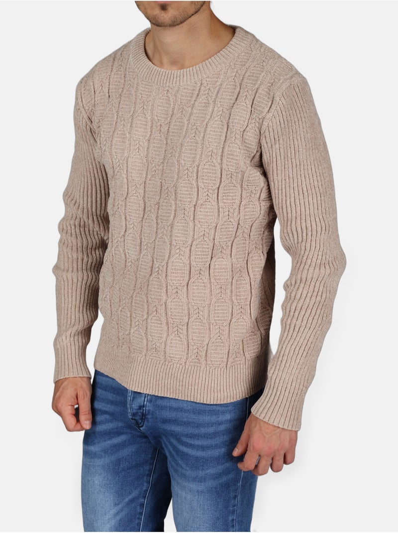 Pull col rond - Kenzarro Cr?me - Kiabi