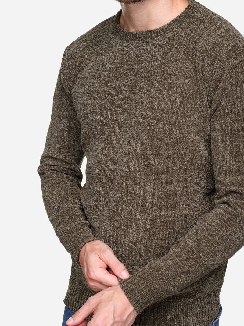 Pull col rond - Kenzarro Kaki - Kiabi