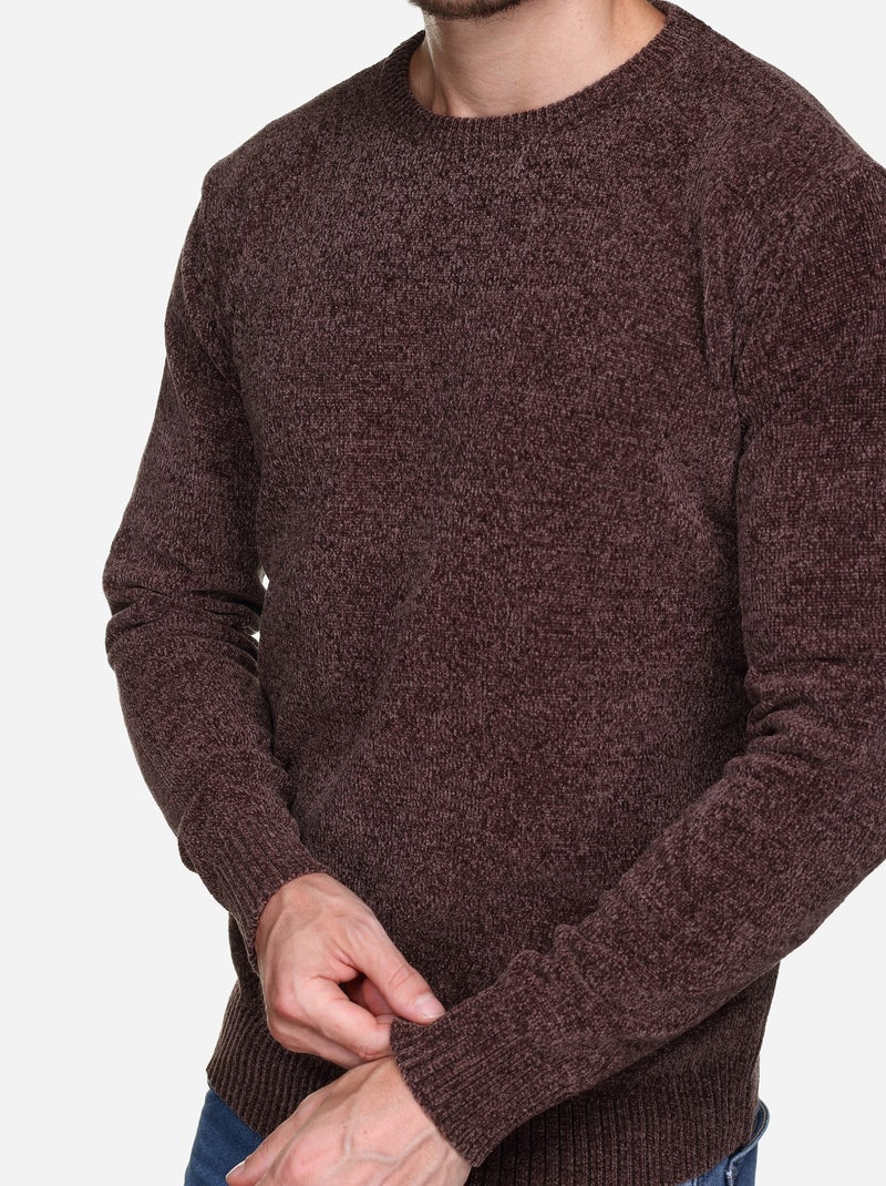 Pull col rond - Kenzarro Marron - Kiabi
