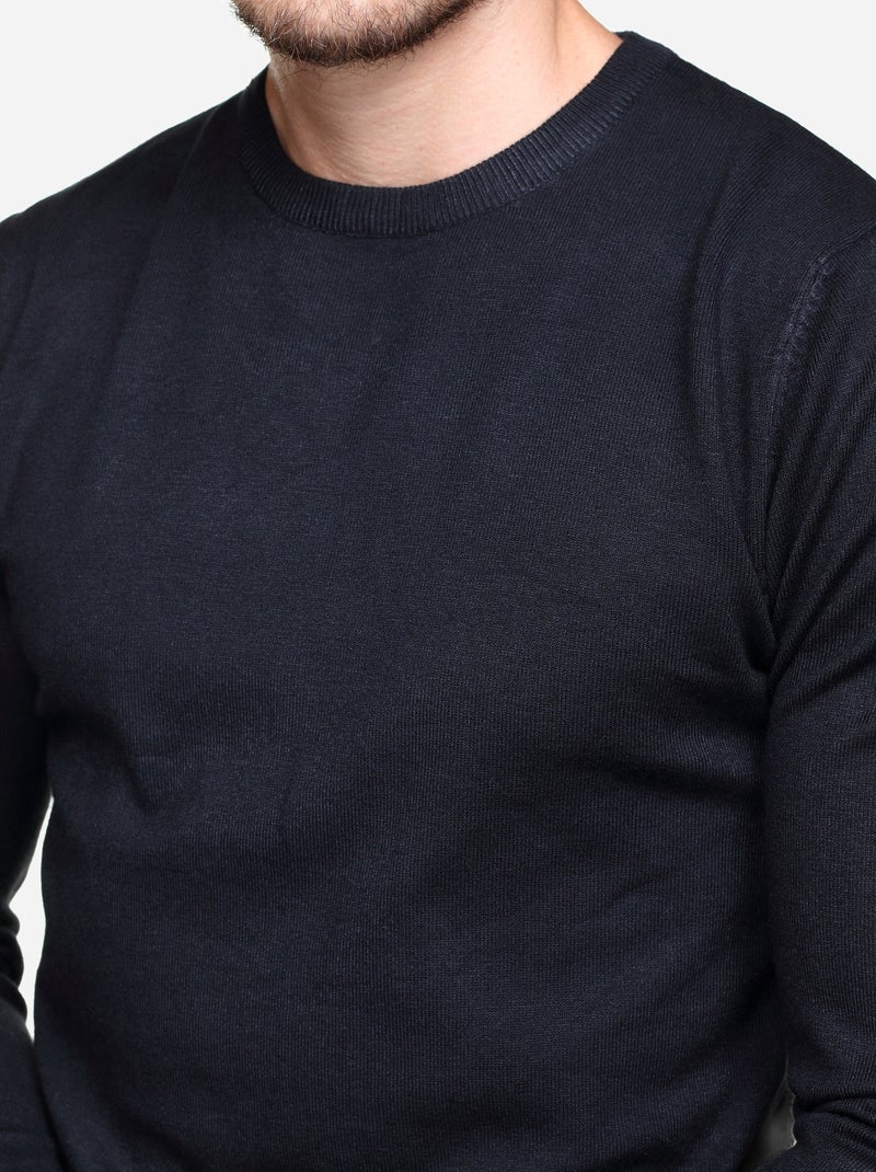 Pull col rond - Kenzarro Noir - Kiabi