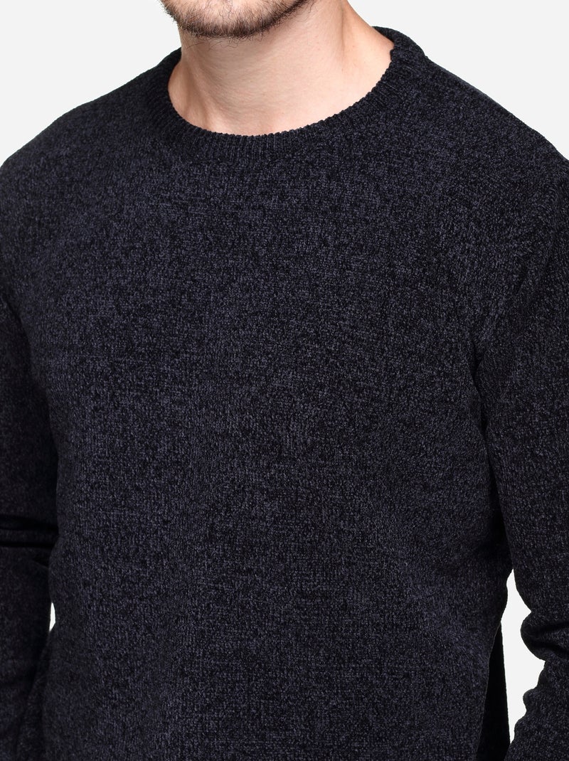 Pull col rond - Kenzarro Noir - Kiabi