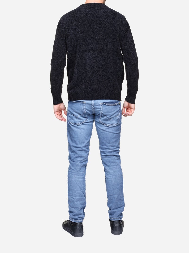 Pull col rond - Kenzarro Noir - Kiabi