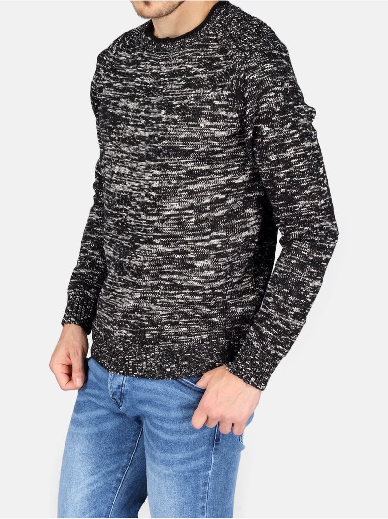 Pull col rond - Kenzarro Noir - Kiabi