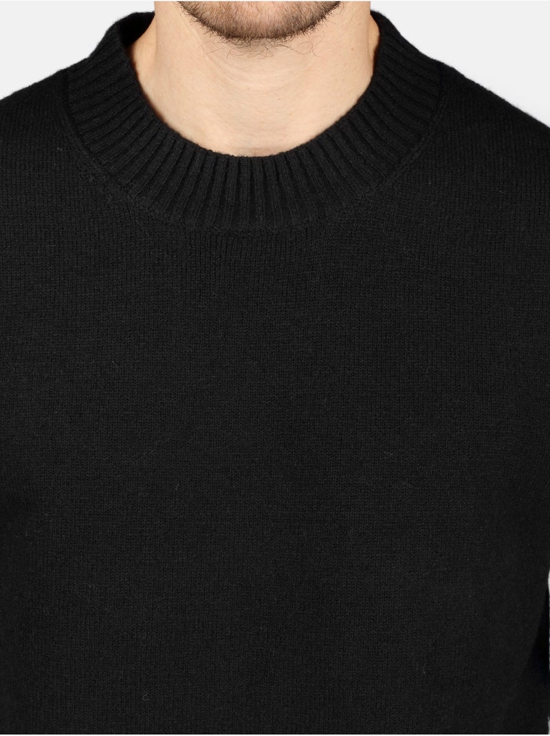 Pull col rond - Kenzarro Noir - Kiabi