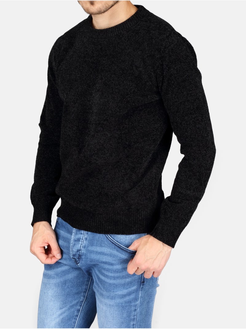 Pull col rond - Kenzarro Noir - Kiabi