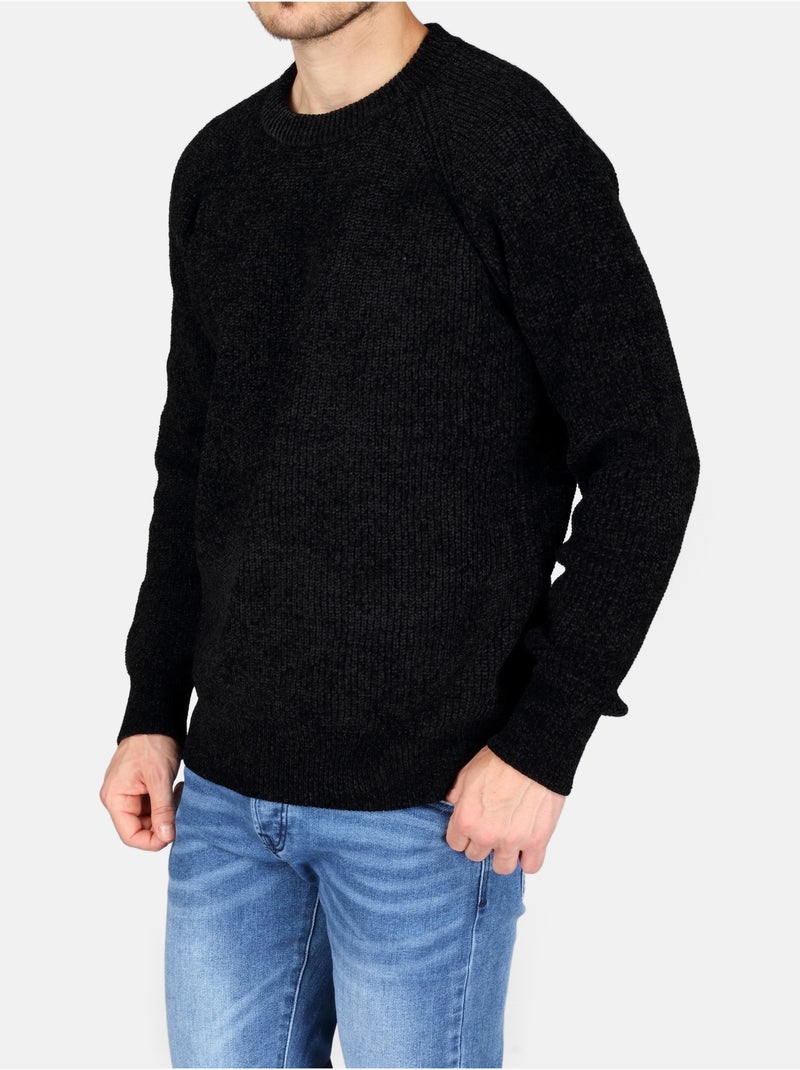 Pull col rond - Kenzarro Noir - Kiabi