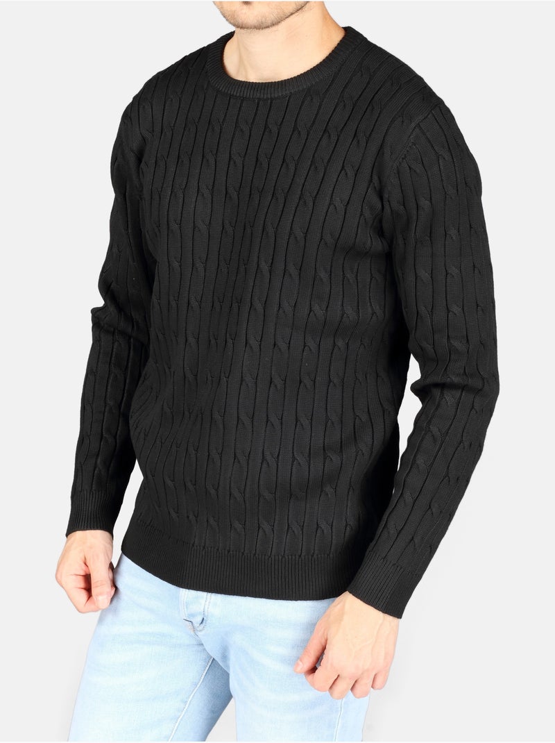 Pull col rond - Kenzarro Noir - Kiabi