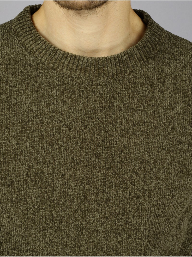 Pull col rond - Kenzarro Vert - Kiabi