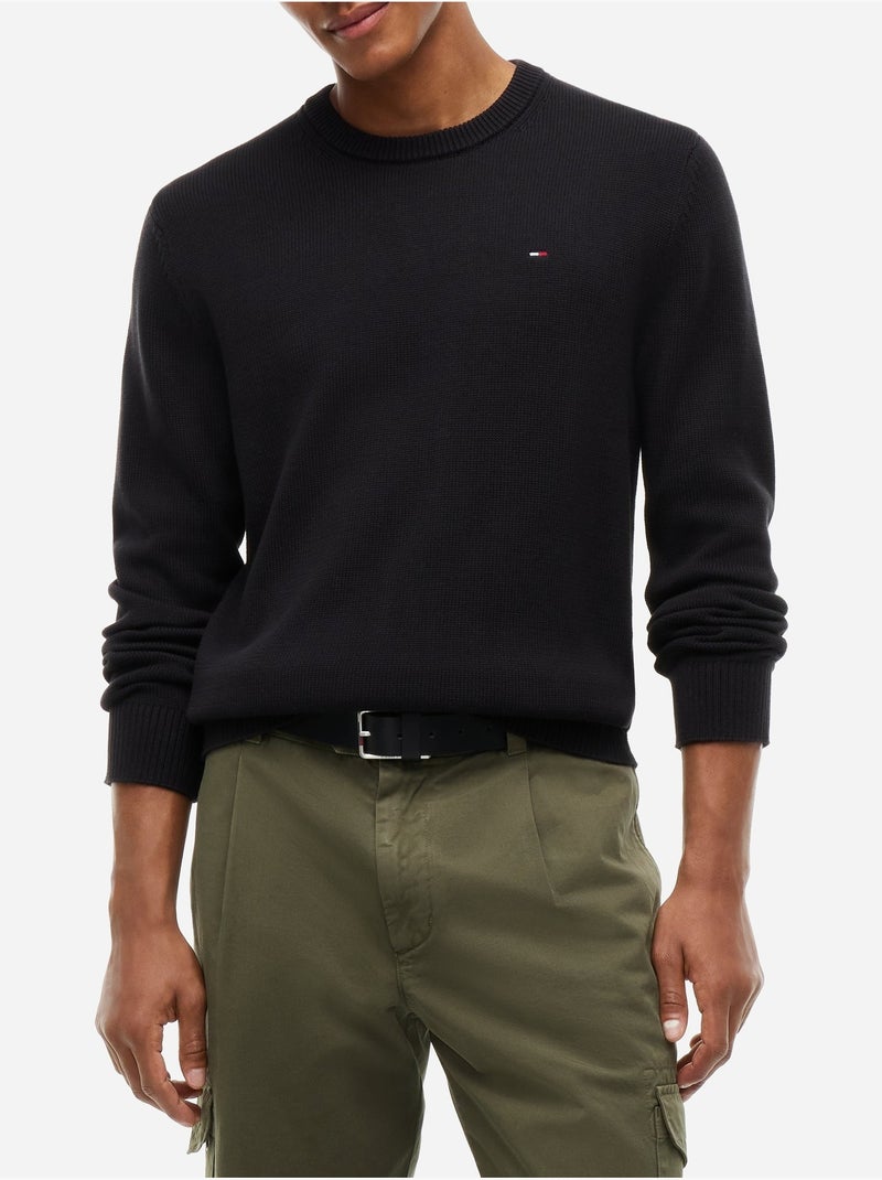 Pull col rond - tommy jeans Noir - Kiabi