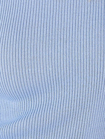 Pull col rond 50% laine mérinos, uni et rayé - Damart