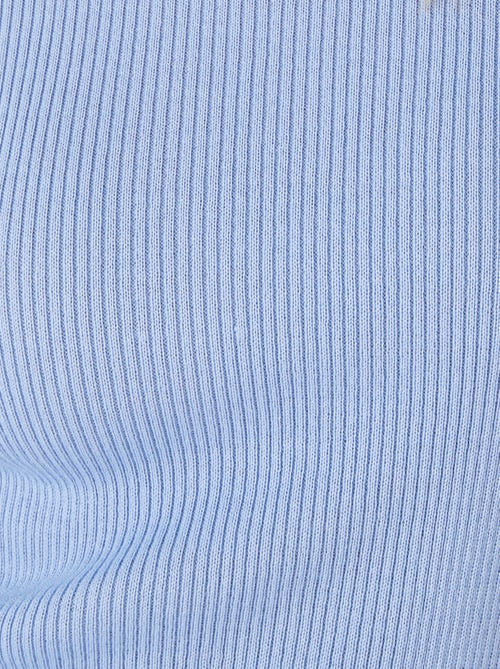 Pull col rond 50% laine mérinos, uni et rayé - Damart - Kiabi