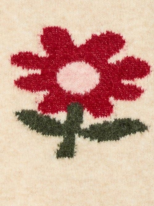 Pull col rond à motif - Kiabi