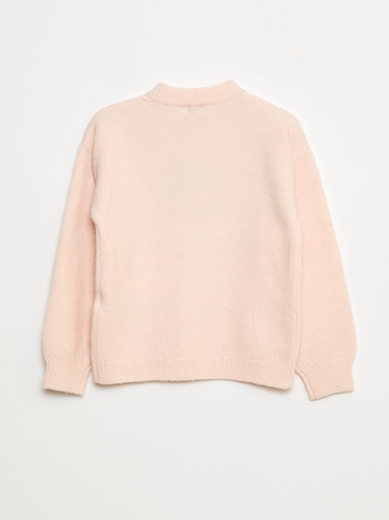 Pull col rond à motif Bleu - Kiabi