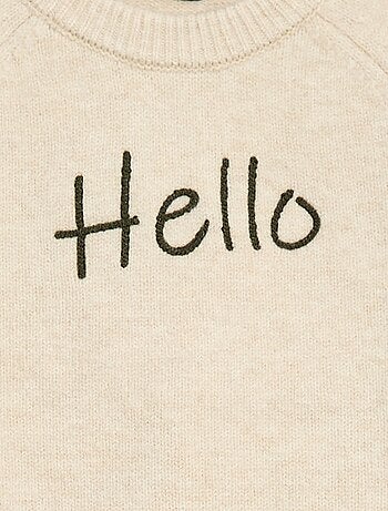 Pull col rond animé