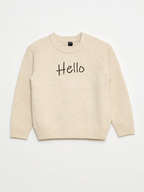 Pull col rond animé - Kiabi