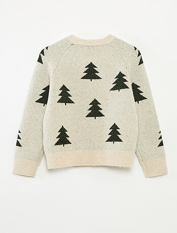 Pull col rond animé