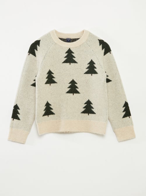 Pull col rond animé - Kiabi