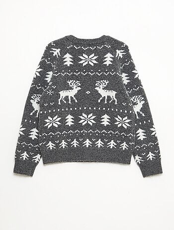 Pull col rond animé