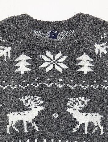 Pull col rond animé