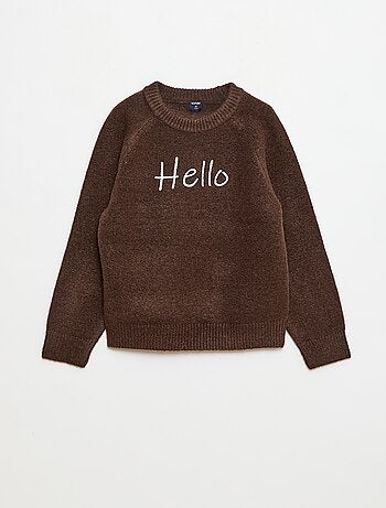 Pull col rond animé