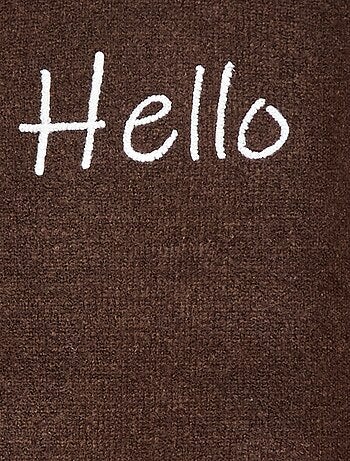 Pull col rond animé