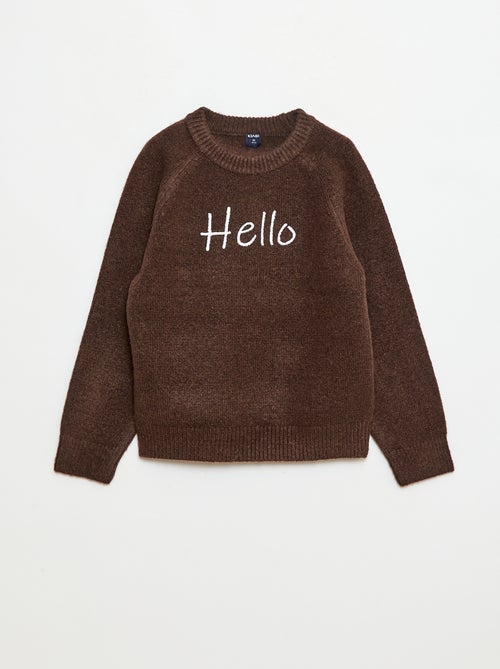 Pull col rond animé - Kiabi