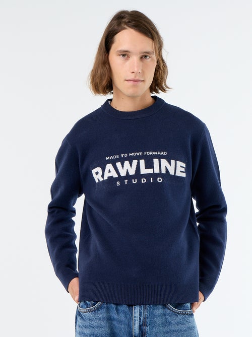 Pull col rond avec inscriptions - Kiabi Pull col rond avec inscriptions - Kiabi