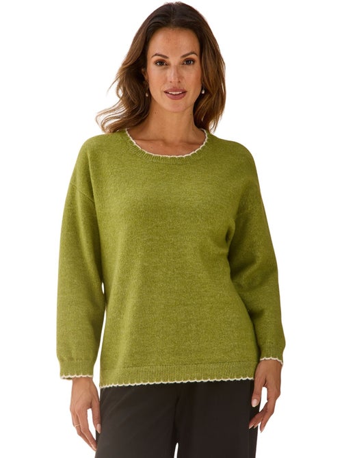 Pull col rond avec laine - daxon - Kiabi Pull col rond avec laine - daxon - Kiabi