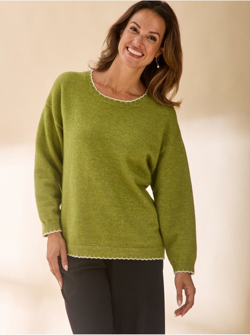 Pull col rond avec laine - daxon - Kiabi Pull col rond avec laine - daxon - Kiabi