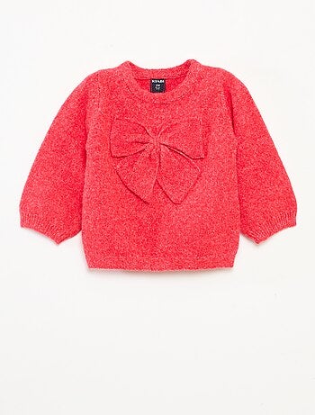 Pull col rond avec nœuds uni