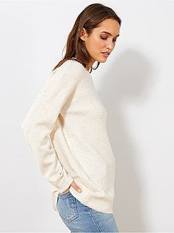 Pull col rond basique - Kiabi