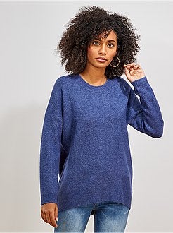 Pull col rond basique - Kiabi