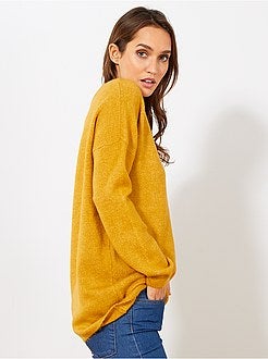 Pull col rond basique - Kiabi