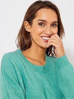 Pull col rond basique - Kiabi