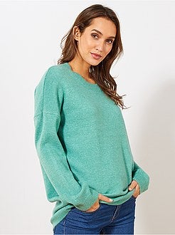 Pull col rond basique - Kiabi
