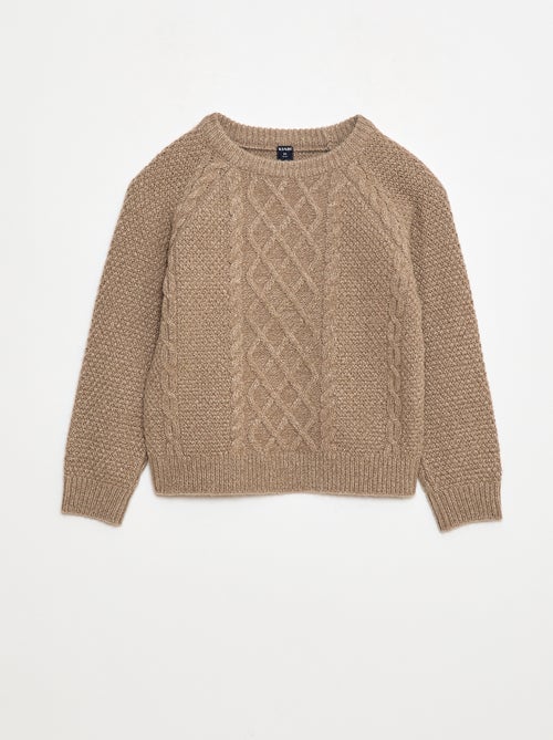 Pull col rond chaud uni - Kiabi
